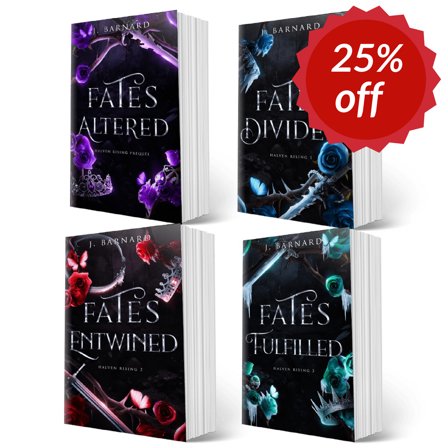 Romantasy Paperback Bundle -- Halven Rising Series